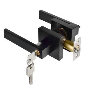【High Quality】 Warranty Geneva Series Oil Rubbed Bronze Entry Door Knob with Key Removable Latch Plate Door Lock Set for Exterior Door and Front Door