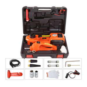 4 in 1 car electric jack jack high machine 12V 10T car jack car electric hydraulic jack car jack air compressor electric spanner safety hammer combination SUV car repair tools