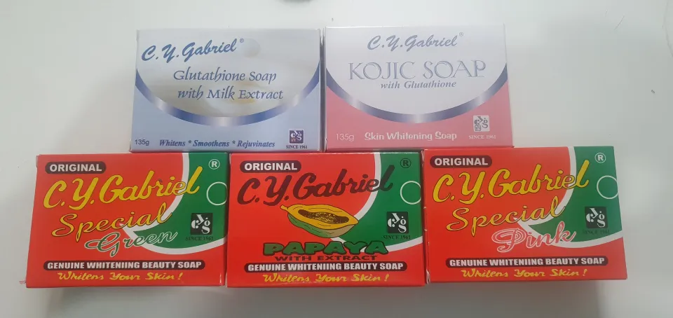 cy gabriel kojic soap with glutathione C.Y. C.Y. Gabriel Whitening Soap |