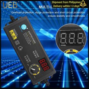 【UEB】3-36V 60W Power Adapter Adjustable Voltage with Display Screen US Plug