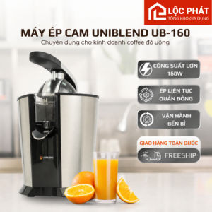 Máy vắt - ép cam Uniblend UB-160 - 2 đầu vắt - Công suất 160W - Phù hợp kinh doanh và quán bảo hành 12 tháng