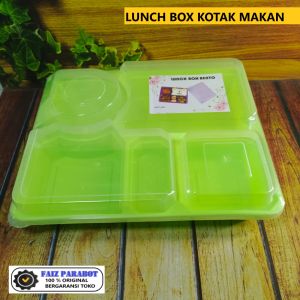 Lunch Box Misting Bento sekat 5  - Kotak penyimpanan makanan - box bento multifungsi