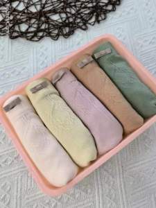 Five-pack of non-marking graphene antibacterial bottom file large size ladies briefs