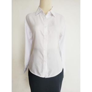 Hummock X Tiara Kemeja Wantita Putih Polos CSC-007-01