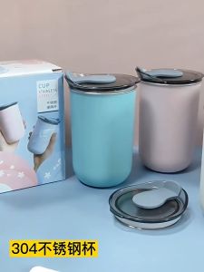 【SG 🚚】Portable Stainless Steel Coffee Tumbler with Lid Spill-Proof Large Capacity Travel Cup