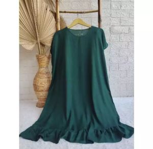 DASTER RUFFLE POLOS KEKINIAN BAJU TIDUR SANTAI DASTER terbaru  Daster Ruffle Polos  Daster