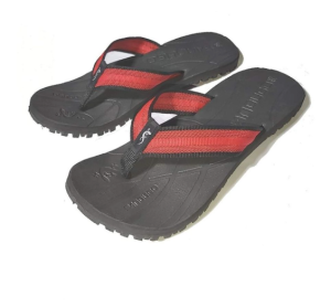 Outdoor slippers SANTH005 1070 black x red with black slipsole  (Available Sizes  5 6 7 8 9 10 11 12.)