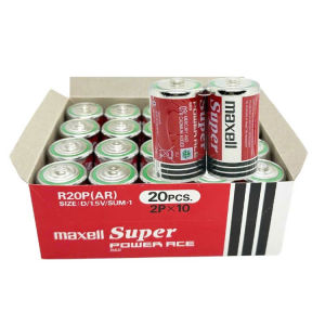 Combo 1 hộp 20 viên pin đại Maxell đỏ size D 1.5V R20P Nhập Khẩu Indonesia