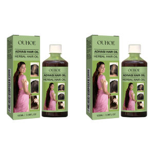 OUHOE Herbal Hair Oil Scalp Repairs Firms Hair Smooth Thick Hair Oil Nourishing Hair Essential Oil Thicker Healthier Hair 100ml