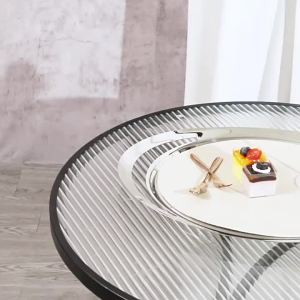 Sacesr Luxury Stainless Steel Tray Circular Arc Fruit Plate Dessert Storage Trays Modern Home Decorative Trays Kitchen Organization T6H1N