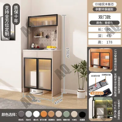 [CozyNest ] Wood Sweeping Robot Storage Cabinet Companion Organizer Cabinet Housekeeping Cabinet Storage Organizer Bookshelf Cabinet Movable