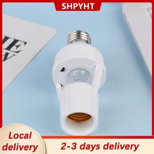 [COD] Ship within 24 hours 360 Degrees Human Induction Motion Sensor Lamp Socket Base AC85-265V Delay Time Switch E27 Base Holder Socket Adapter
