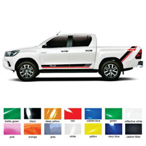 Stiker mobil hilux triton athlete stiker cutting body minimalis 4X4 Off Road termurah
