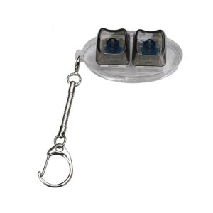 Ergonomic 2-Key Keyboards Keychain Clickers Toy for Office Workers Students Anxiety Reduction