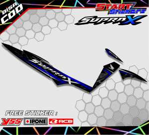 STRIPING VARIASI HONDA SUPRA X 125 / STICKER LIST MOTOR HONDA SUPRA X 125