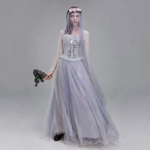 New womens Halloween costume: ghost bride dress Horror Queen costume Graveyard Ghost Dress