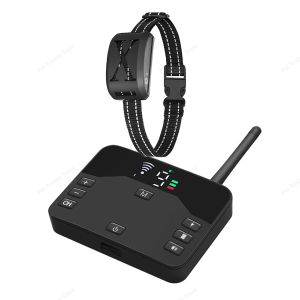 2 In 1 ElectricWireless Fence Dog Training Collar Anti Runaway Up to 3 Dogs OutdoorContainment Rechargeable System