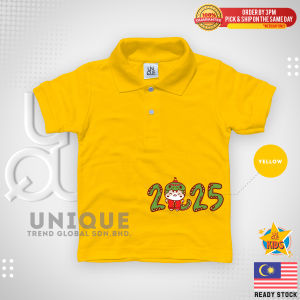 CNY 2025 Kids Polo T-Shirt 3-14 Years The Ultimate Blend of Style and Comfort for Active Kids 09