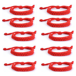 30/20/10Pcs Handmade Red String Bracelet for Lover / Lucky Amulet / Friendship Braid Rope / Birthday Gifts Jewelry Wristband