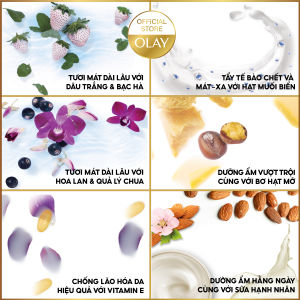 Sữa tắm dưỡng trắng và dưỡng ẩm da OLAY nhập khẩu Mỹ nhiều mùi hương 650ml - TD Shop