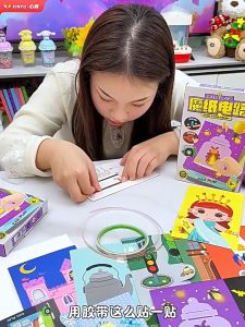 Luminescent Greeting Card DIY Magic Paper Circuit Scientific Experiment Material Wrapped Educational Toy Gift