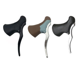 GOXBERK Bicycle Parts Bicycle Accessories Road Bike Fixed Gear Front and Rear Anti-slip Cycling Brake Levers Bike Drop Bar Bicycle Brake Handle Handlebar Set