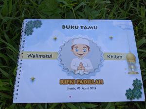 Buku Tamu Pernikahan Khitanan Custom Murah Pakai Foto