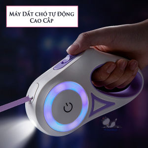 Dây Dắt Chó Mèo Thời Trang - Máy Dắt Chó Tự Động Chất Lượng Cao - Có Đèn Pin Chiếu Sáng - Pi Pet Store