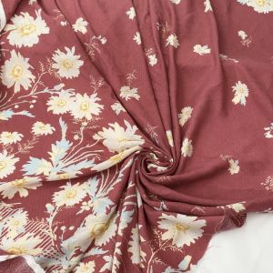 Vải Lụa Tằm Hoa 100% Cotton Khổ 1m4 - Chất Mềm Mỏng Rũ Mát Không Giãn - May Áo Dài Đồ Thiết Kế