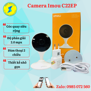 Camera imou C22EP camera wifi góc siêu rộng đàm thoại 2 chiều Full HD theo dõi chuyển động bảo hành 24 tháng
