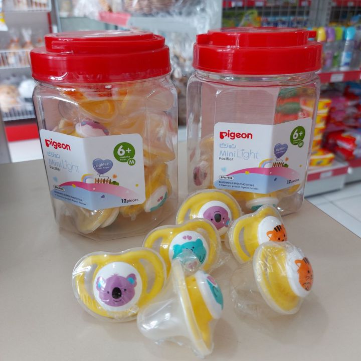 Pigeon Baby Silicone Mini Light Pacifier 6+ Empeng Silicon Bayi Minilight  Silikon Ecer Curah Toples Tanpa Box Plastik Lazada Indonesia
