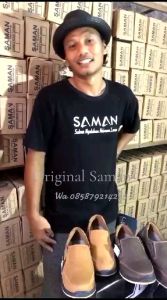Sepatu Kulit Saman Casual: Nyaman & Tahan Lama