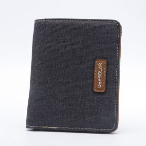 DEABOLAR DOMPET UANG LIPAT BAHAN JEANS KULIT PU UNTUK PRIA WANITA PRODUK IMPOR