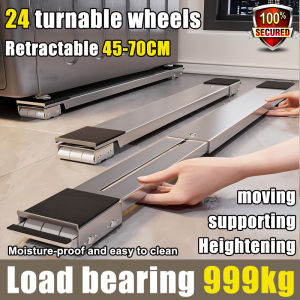 【Load capacity 999kg】40-70CM washing machine rack stand 24 wheels fridge base stand washing machine wheels washing machine base roller washing machine stand base stand castor wheels washing machine pedestal stainless steel stand for fridge