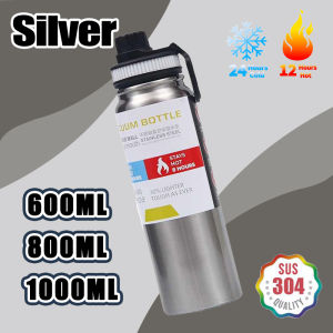 Fit You thermos tumbler hot and cold 600ml/800ml/1000ml Tumbler Thermos Flask 304 Stainless steel water bottle outdoor sports bottle Vacuum Insulated Stainless Steel Drinking Water Bottle Drinking