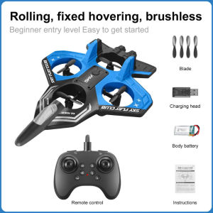 Remote Control Aircraft Toys Set Gravity Sensor Four Axis Aircraft with Lights Fighter Jets Model