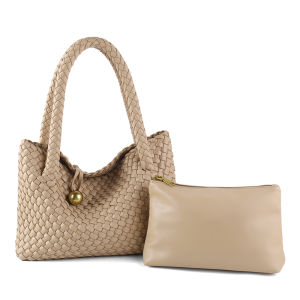 LIKEBAG knitting bag niche design shoulder underarm bag advanced retro lunch box bag Fashion shopping date exquisite handbag for women