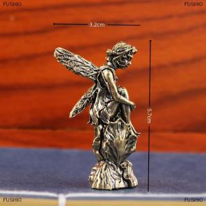 [COD] FUSHI0 Đồng Retro thần tình yêu cupid tượng đồ trang trí nhỏ đồng thau thiên thần tượng trang trí nhà phụ kiện