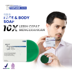 Sabun Pembersih Sabun PAKET 5 PCS Pencerah Thipank Skin Soap Natural Brigthening Cleaners BPOM