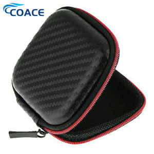 CoAce For qkz wireless earphone Portable Earphone Box Square Hard Zipper Lock Storage Box Waterproof Data Cable Organizer Storage Case