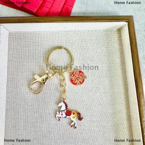 [COD] Home Fashion 2026 Horse Year Keychain Lucky Zodiac Horse Pendant New Year Blessing Keyring Bag Hanging Decoration Accessories Gifts