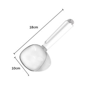 Transparent Kitchen Rice Scoop Multi Functional Graduated Line Rice Scoop Dog Cat Food Measuring Scoop Baking Scoop