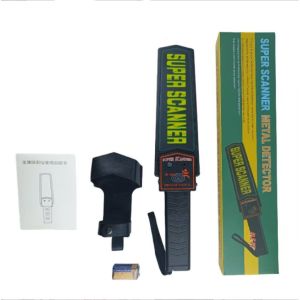 GK Single Switch Double Alarm Metal Detector Điện áp định mức 9v An ninh Máy dò kim loại cầm tay cho trạm trường