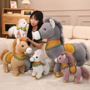 YONDO Mascot Horse Stuffed Toys 25cm Cartoon Animal Pony Plush Doll Traditional Lucky Chinese Zodiac Horse Spring Festival