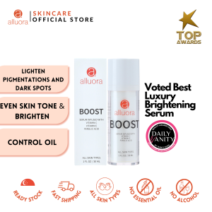 Alluora BOOST Serum (30ml) Lighten Pigmentation and Dark Spots Even Skin Tone & Brightens Control Oil