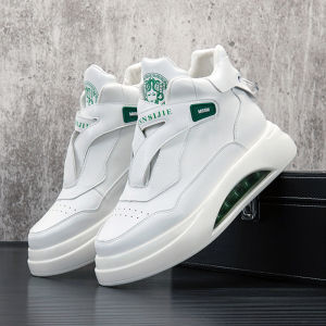 High top mens shoes summer 2024 new leisure sports board shoes youth tide brand thick sole inside increase small white tide shoes
