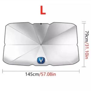 secr Summer Car Windshield Shade Foldable Umbrella Front Glass Sun Protector For CS35 EADO CS55 CS75 Interior Accessory 9H4B3