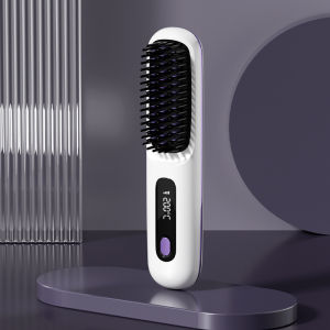Wireless Negative Ion Hair Straightener USB Rechargeable Makes Hair Smooth And Shiny Mini Travel Ironing Comb