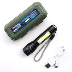 Mini CREE LED Flashlight Rechargeable USB Charging Flashlight Waterproof