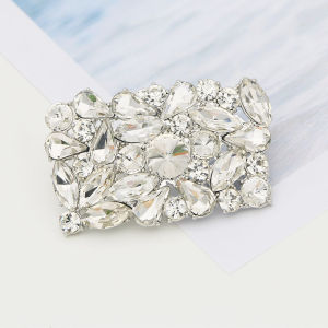 [Free Shipping] High-Heeled Shoe Decorations Crystal Shoe Buckles Detachable Shoe Flowers For Wedding Shoes Sandal Shoe Accessories Metal Shoe Clips